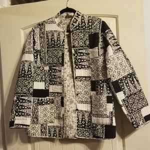 Black and White Jacket. Size Large